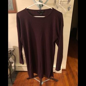Metropolitan long sleeve maroon tunic